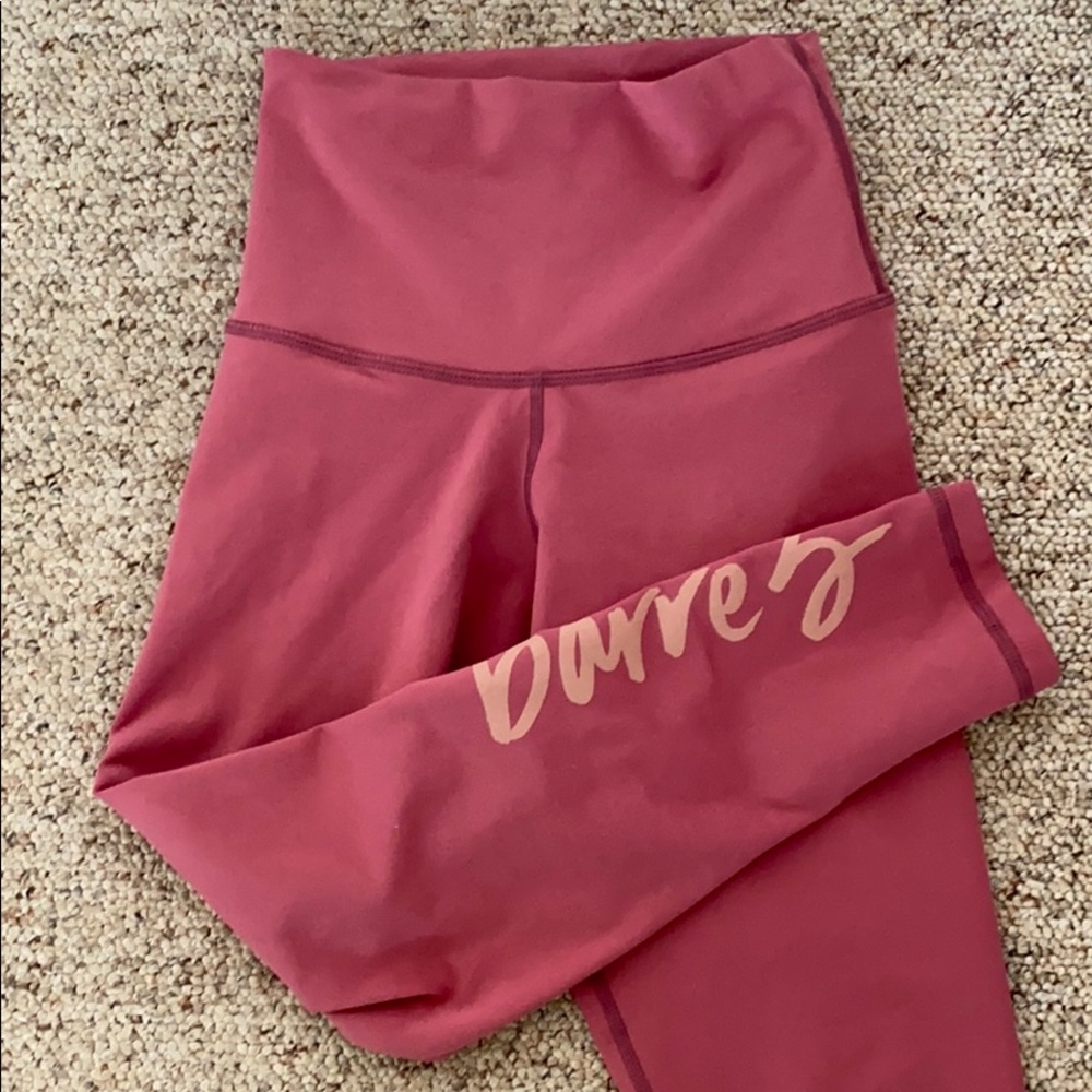 Dusty rose DYI yoga Capri leggings